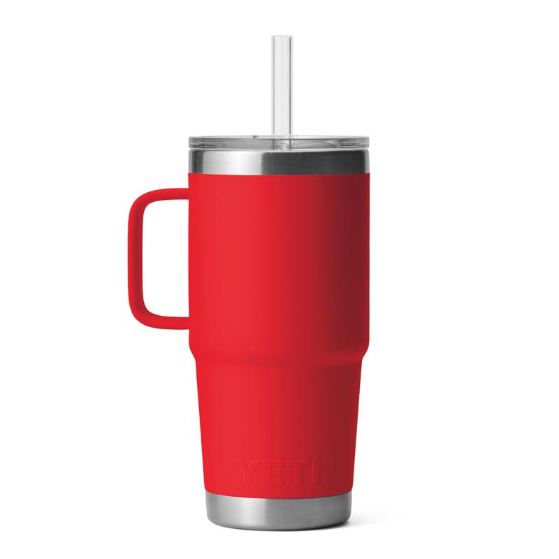 YETI Rambler 25 oz Rescue Red BPA Free Straw Mug