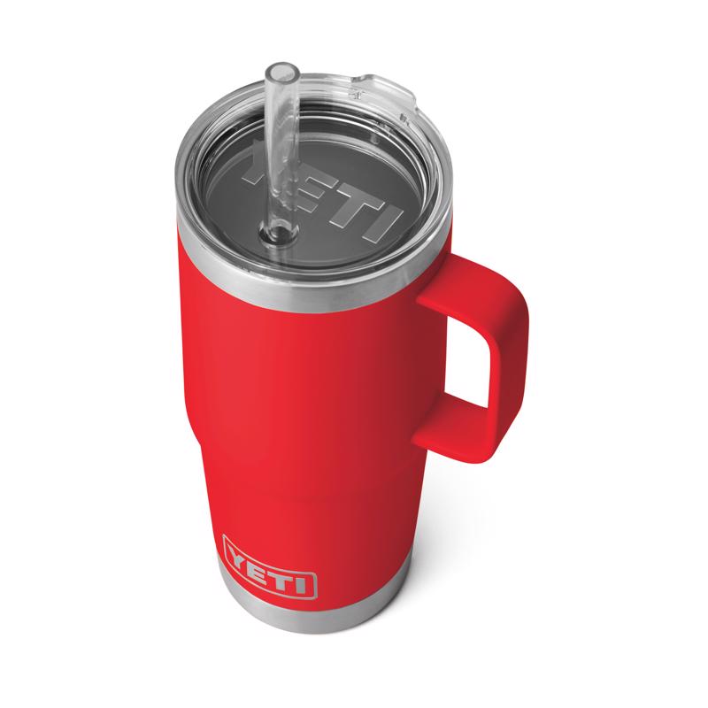 YETI Rambler 25 oz Rescue Red BPA Free Straw Mug