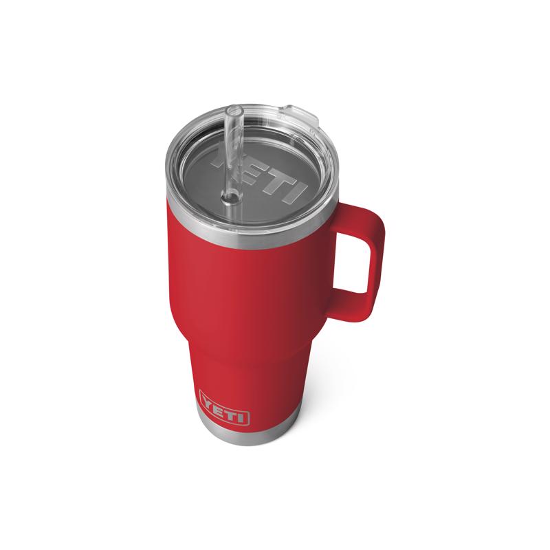 YETI Rambler 35 oz Rescue Red BPA Free Straw Mug