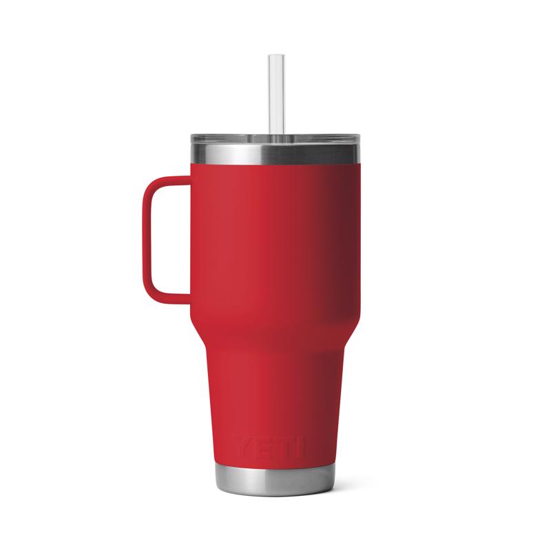 YETI Rambler 35 oz Rescue Red BPA Free Straw Mug