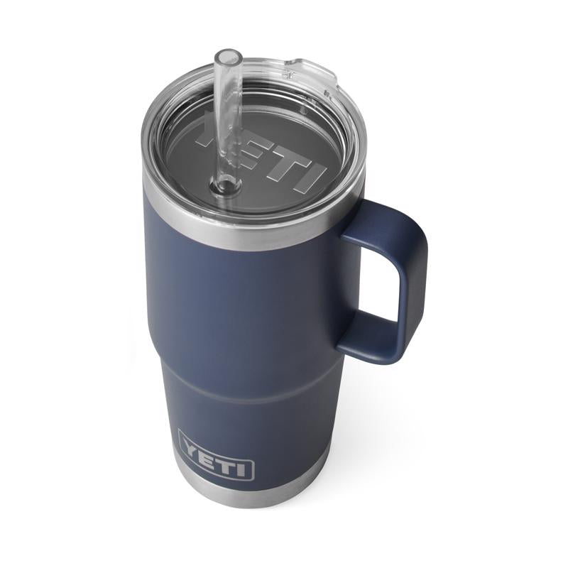 YETI Rambler 25 oz Navy BPA Free Straw Mug