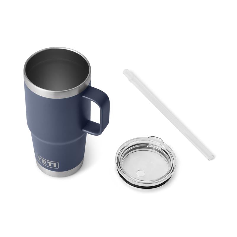 YETI Rambler 25 oz Navy BPA Free Straw Mug