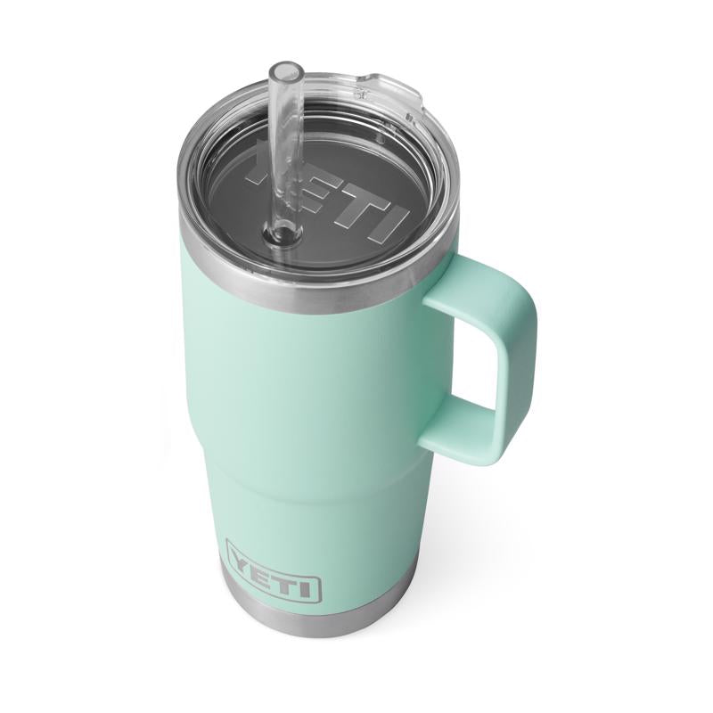 YETI Rambler 25 oz Seafoam BPA Free Straw Mug