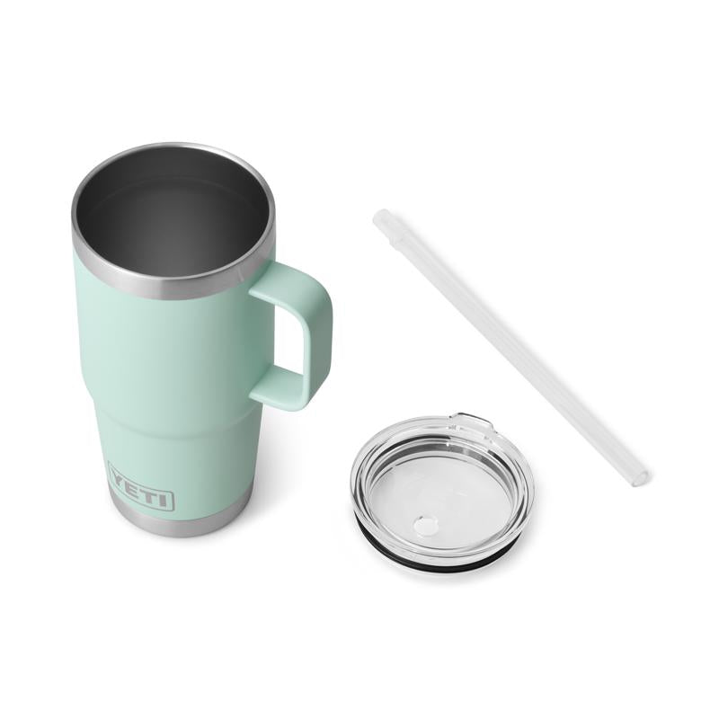 YETI Rambler 25 oz Seafoam BPA Free Straw Mug