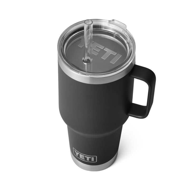 YETI Rambler 35 oz Black BPA Free Straw Mug