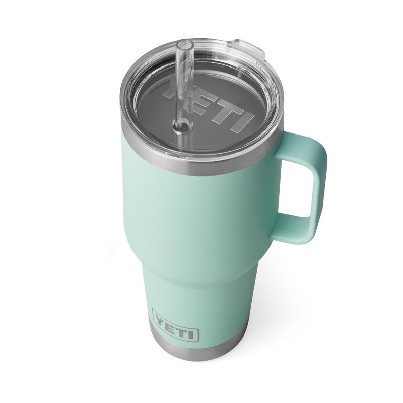 YETI Rambler 35 oz Seafoam BPA Free Straw Mug