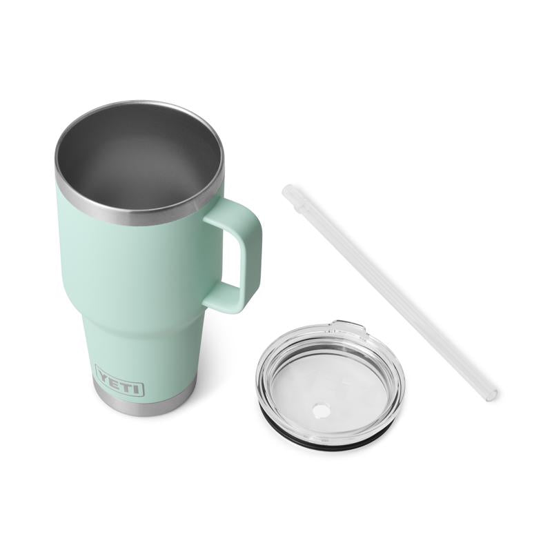 YETI Rambler 35 oz Seafoam BPA Free Straw Mug