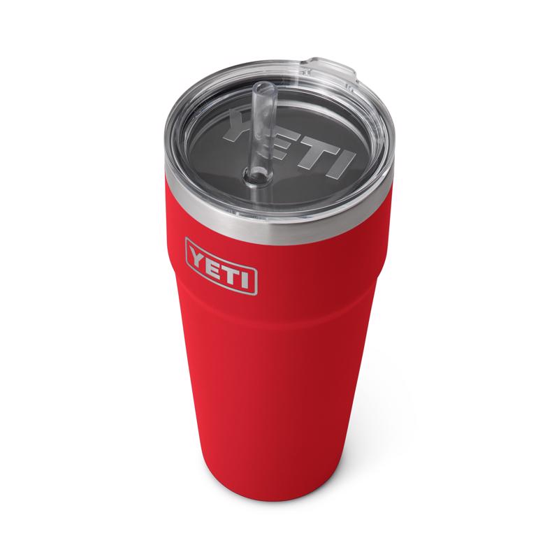 YETI Rambler 26 oz Rescue Red BPA Free Straw Cup