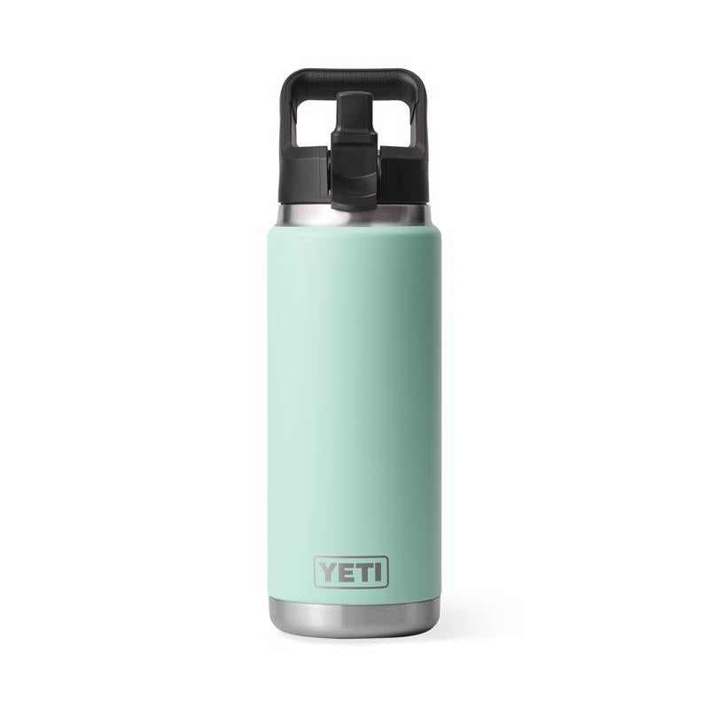 YETI Rambler 26 oz Seafoam BPA Free Bottle with Straw Cap