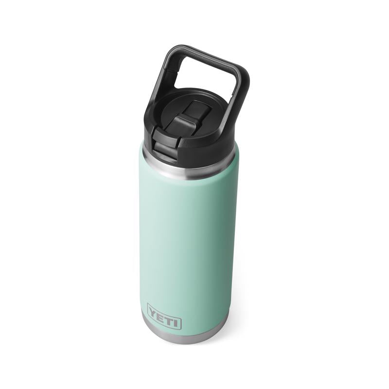 YETI Rambler 26 oz Seafoam BPA Free Bottle with Straw Cap