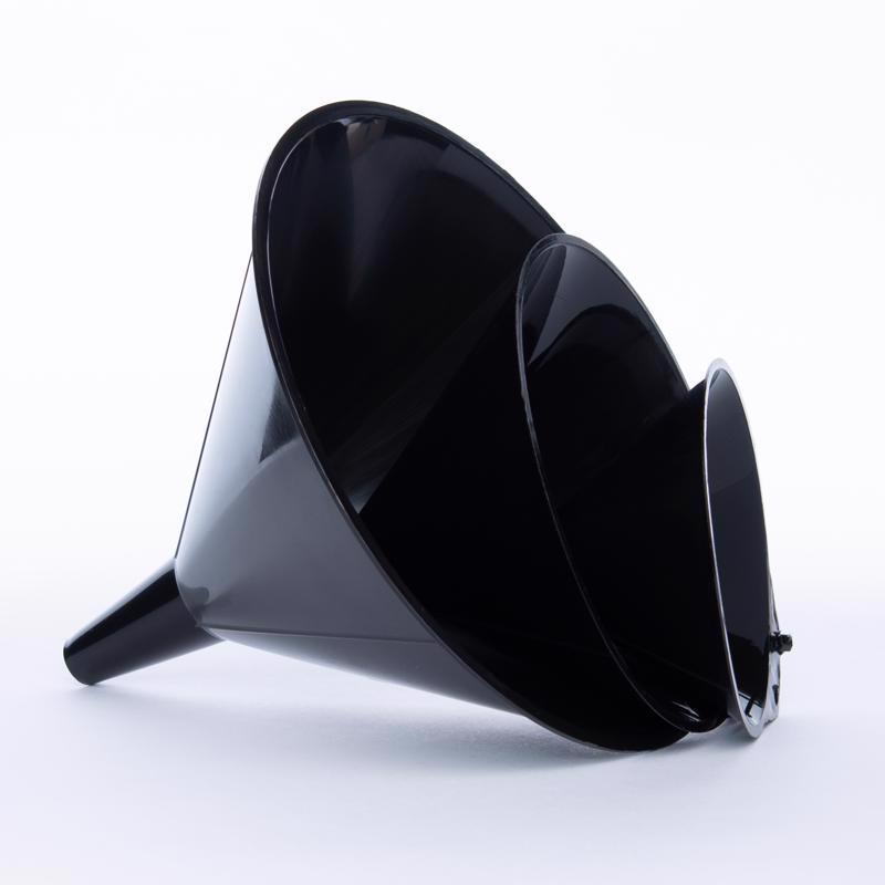 Shop Craft Black Plastic Funnel Set