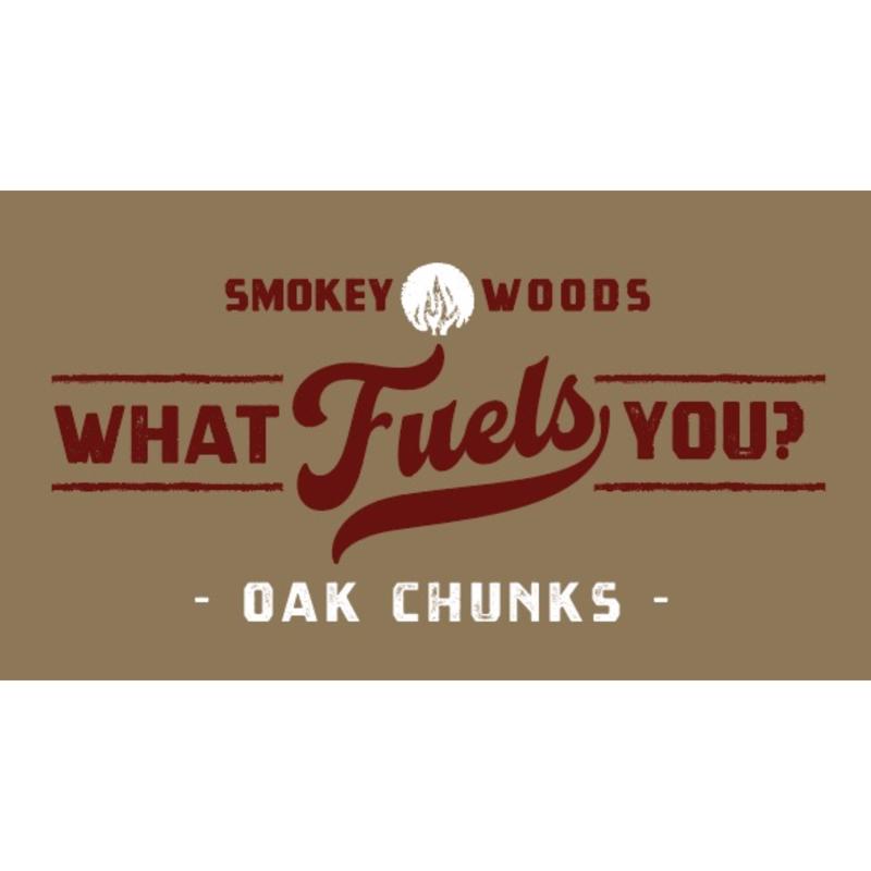 Smokey Woods All Natural Oak Wood Smoking Chunks 350 cu in