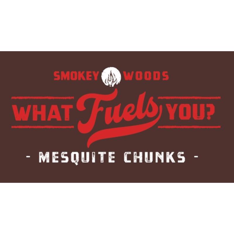 Smokey Woods All Natural Mesquite Wood Smoking Chunks 350 cu in