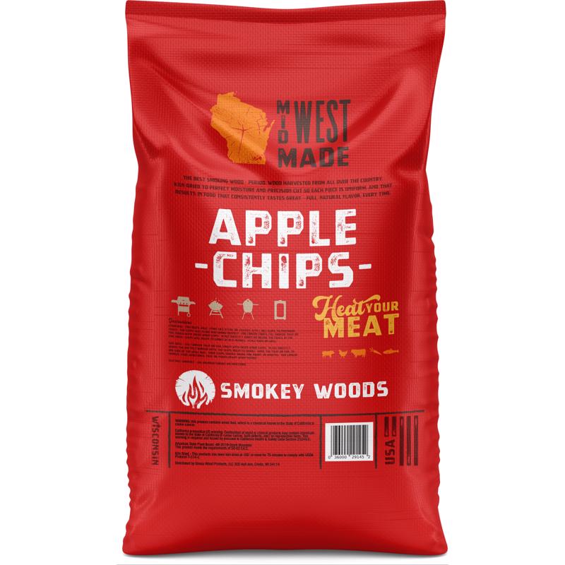 Smokey Woods All Natural Apple Wood Smoking Chips 192 cu in