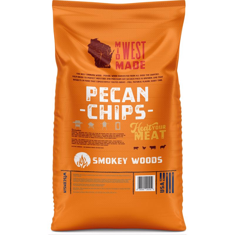 Smokey Woods All Natural Pecan Wood Smoking Chips 192 cu in