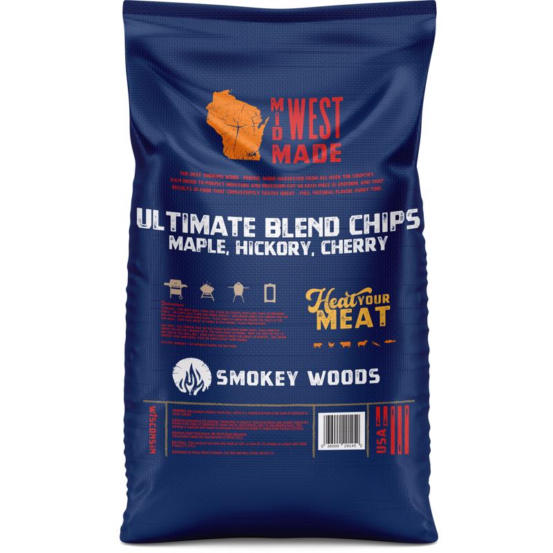 Smokey Woods All Natural Cherry/Hickory/Maple Wood Smoking Chips 192 cu in