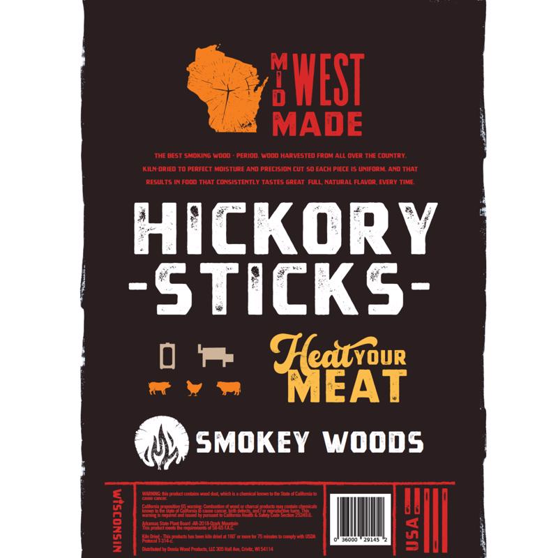 Smokey Woods All Natural Hickory Cooking Logs 1 cu ft