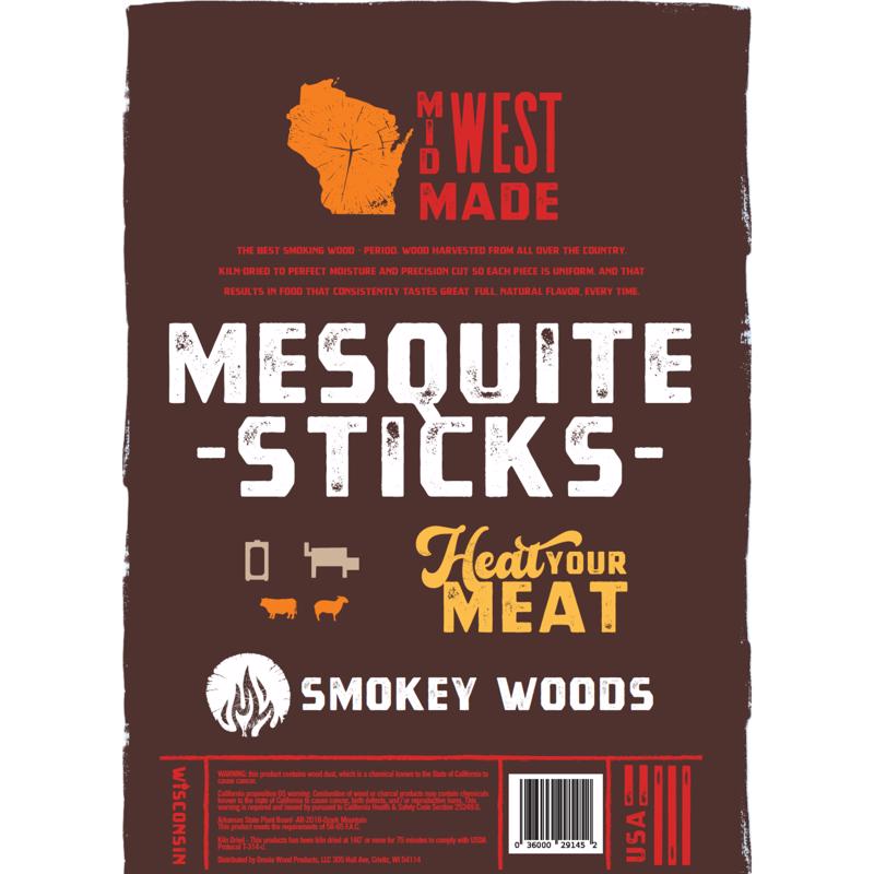 Smokey Woods All Natural Mesquite Cooking Logs 1 cu ft