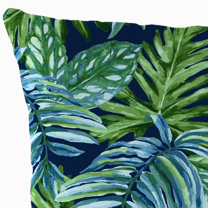 Jordan Manufacturing Multicolored Palm Polyester Toss Pillow