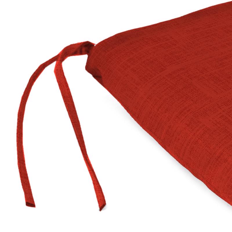 Jordan Manufacturing Red Polyester Bench Cushion