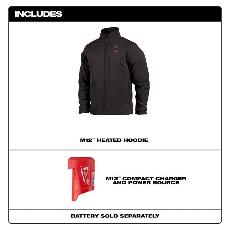 Milwaukee M12 Toughshell XXL Long Sleeve Men's Full-Zip Heated Jacket with Charger/Power Source Only