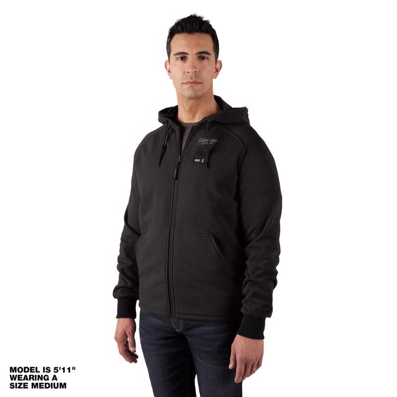 Milwaukee M12 XXL Long Sleeve Men's Hooded Heated Hoodie (Hoodie Only) Black