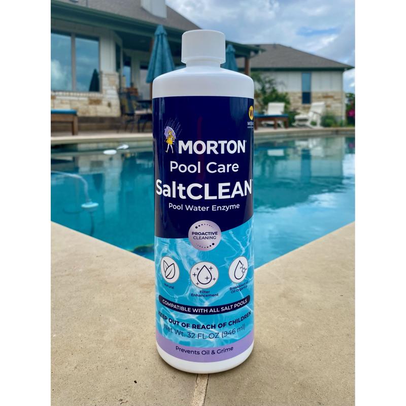 Morton Pool Care SaltCLEAN Liquid Enzyme Cleaner 32 oz