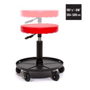 Craftsman Matte Red Vinyl Swivel Adjustable Shop Stool