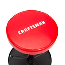 Craftsman Matte Red Vinyl Swivel Adjustable Shop Stool