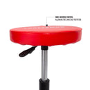 Craftsman Matte Red Vinyl Swivel Adjustable Shop Stool