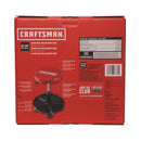 Craftsman Matte Red Vinyl Swivel Adjustable Shop Stool