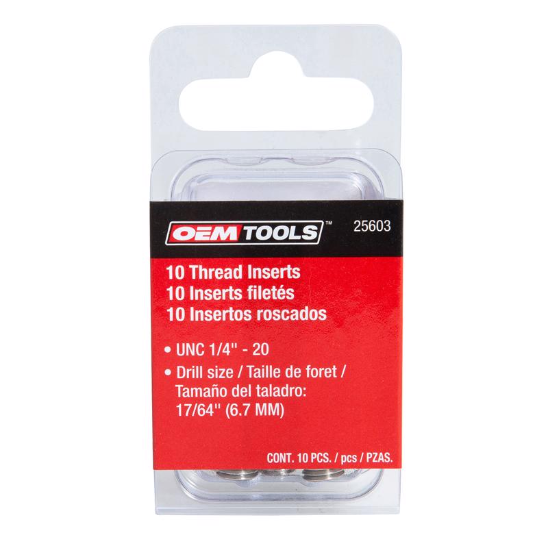 OEMTOOLS 1/4 in. Stainless Steel Non Locking Helical Thread Insert 1/4-20 in.