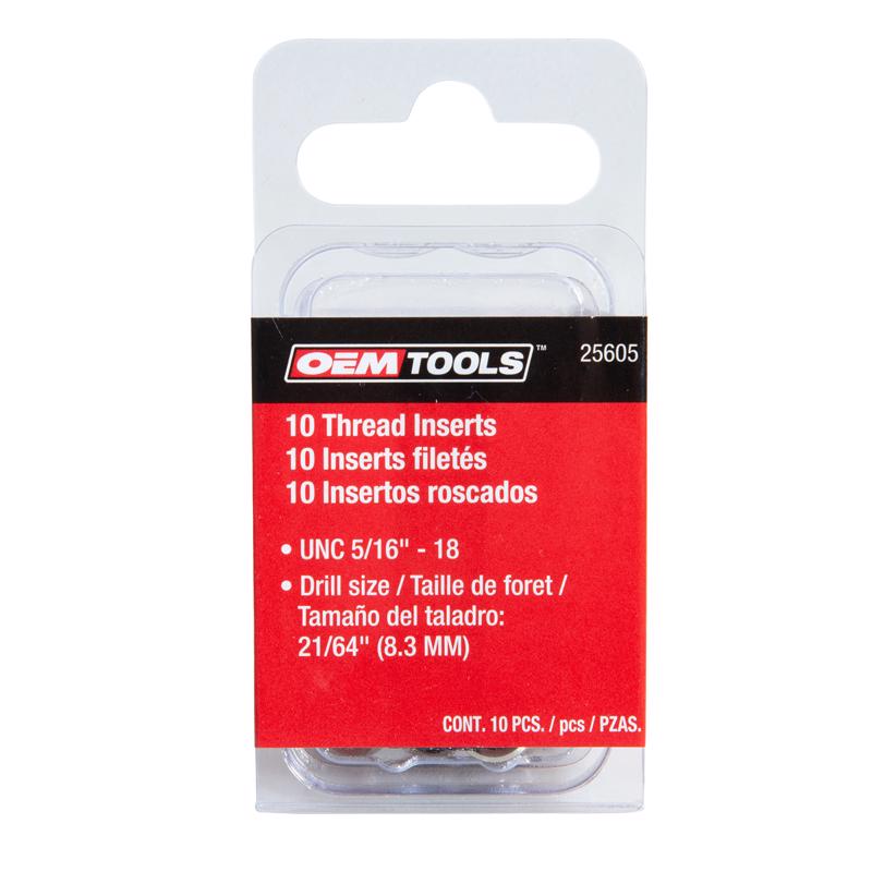 OEMTOOLS 5/16 in. Stainless Steel Non Locking Helical Thread Insert 5/16-18 in.