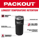 Milwaukee Packout 20 oz Black Double Wall Tumbler