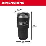 Milwaukee Packout 30 oz Black Double Wall Tumbler