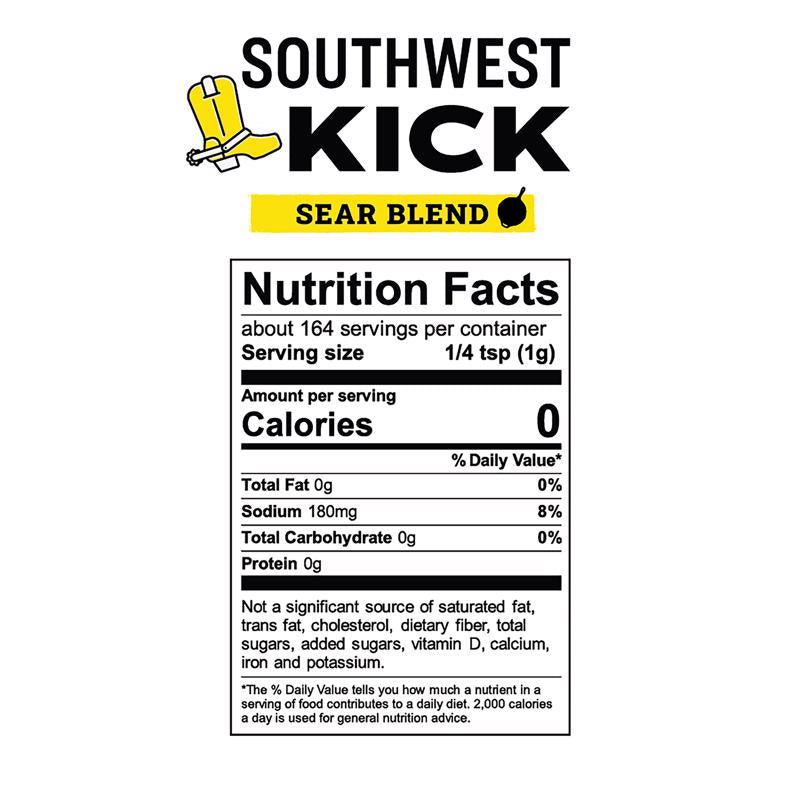 Lodge Southwest Kick Sear Blend BBQ Seasoning 5.8 oz