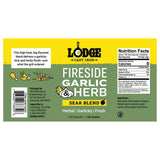 Lodge Fireside Garlic and Herb Sear Blend BBQ Seasoning 4.8 oz
