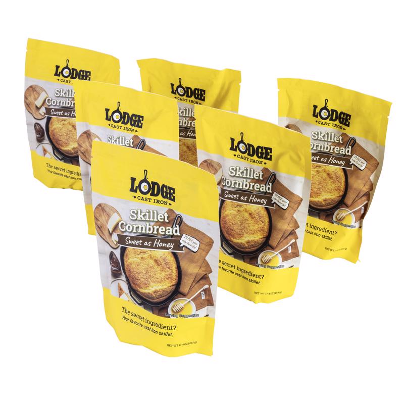 Lodge Sweet as Honey Skillet Cornbread Mix 17.4 oz Bagged