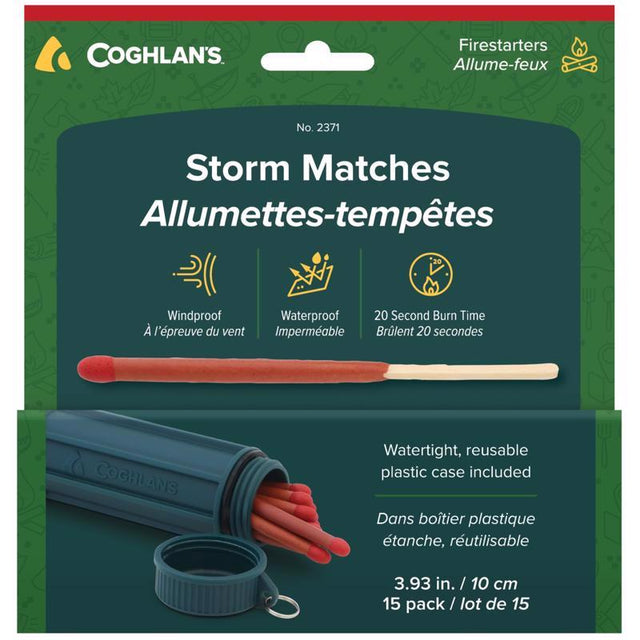 Coghlan's Multicolored Stormproof Match Kit 3.93 in. H 15 pk