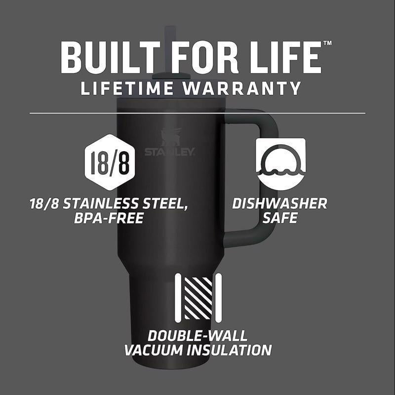 Stanley The Quencher H2.0 FlowState 30 oz Double-wall Vacuum Shale BPA Free Insulated Tumbler