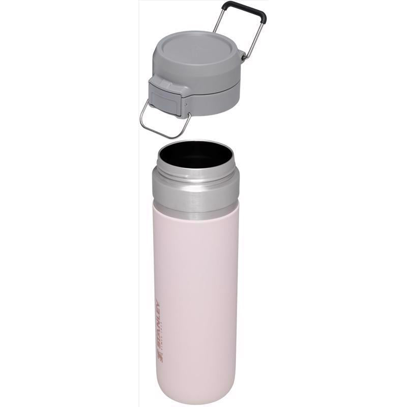 Stanley The Quick Flip 24 oz Double Wall Vacuum Insulation Rose Quartz BPA Free Insulated Bottle