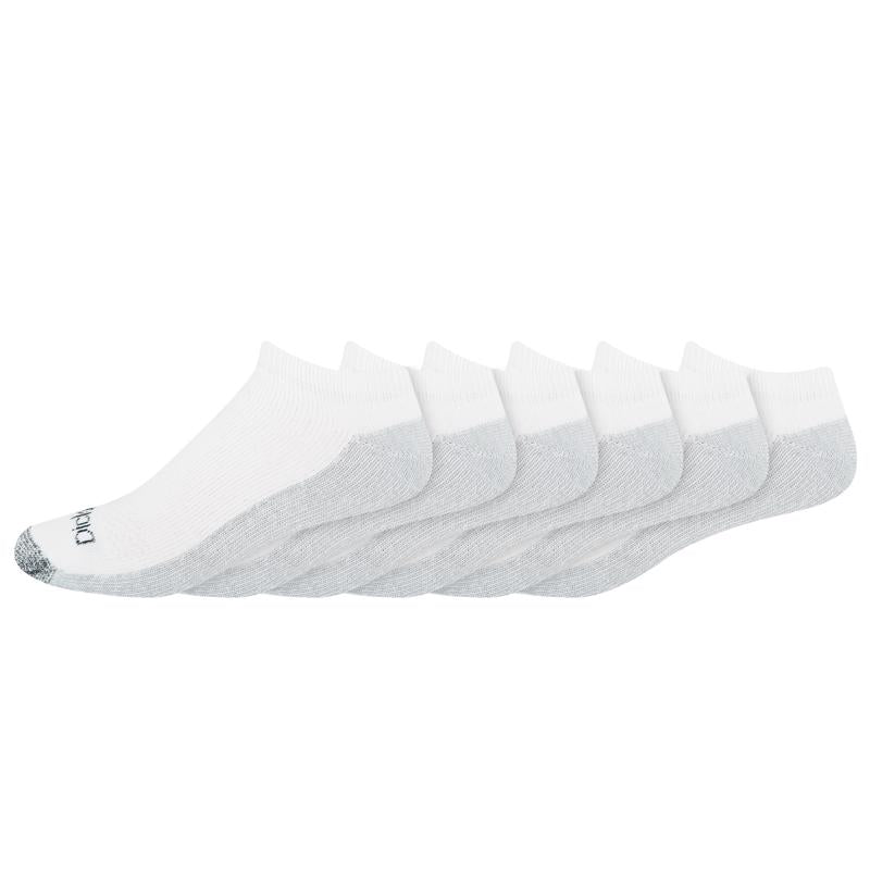 NO-SHOW SOCKS WHT 6PAIR