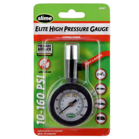 Slime Elite 160 psi Dial Tire Pressure Gauge