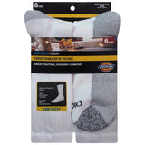 Dickies Dri-Tech Men's 6-12 Crew Socks White