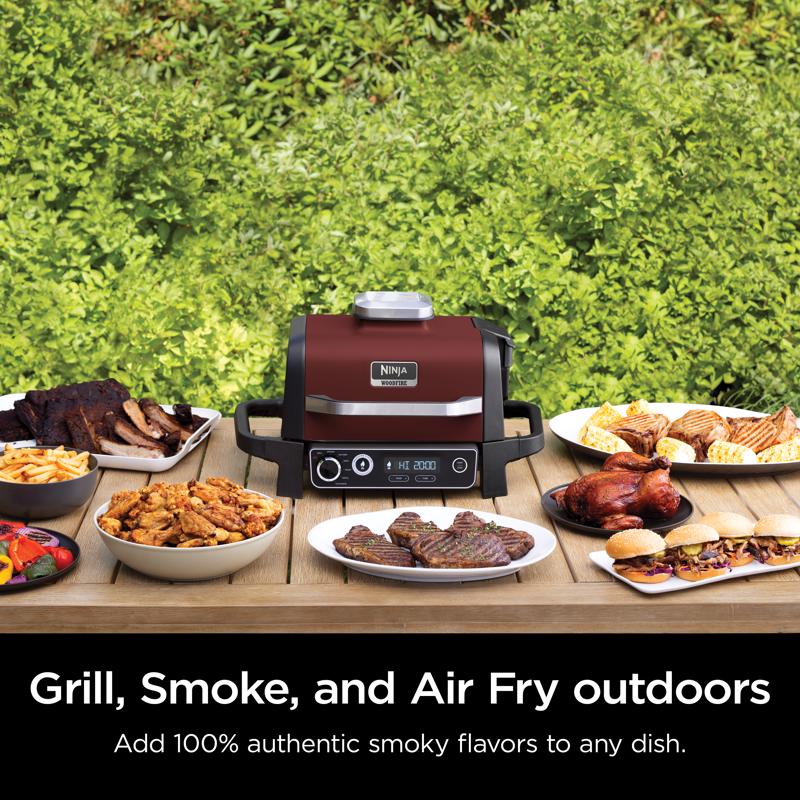 Ninja Woodfire Electric Grill and Smoker Red