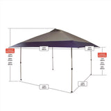 Crown Shade One Touch Polyester Canopy 9.1 ft. H X 13 ft. W X 13 ft. L