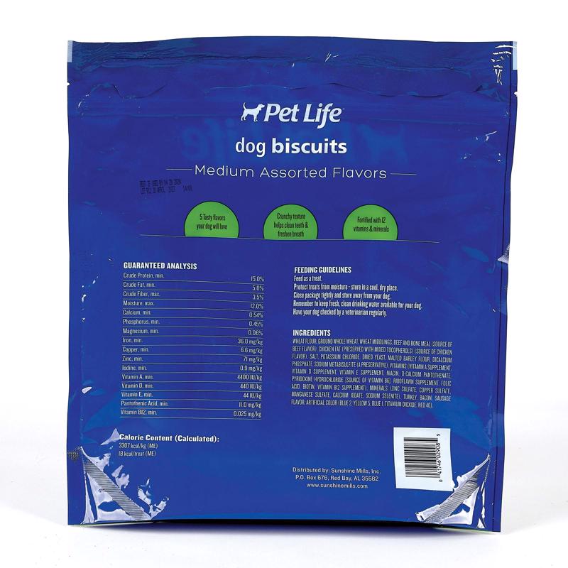 Pet Life Assorted Biscuit For Dogs 4 lb 1 pk