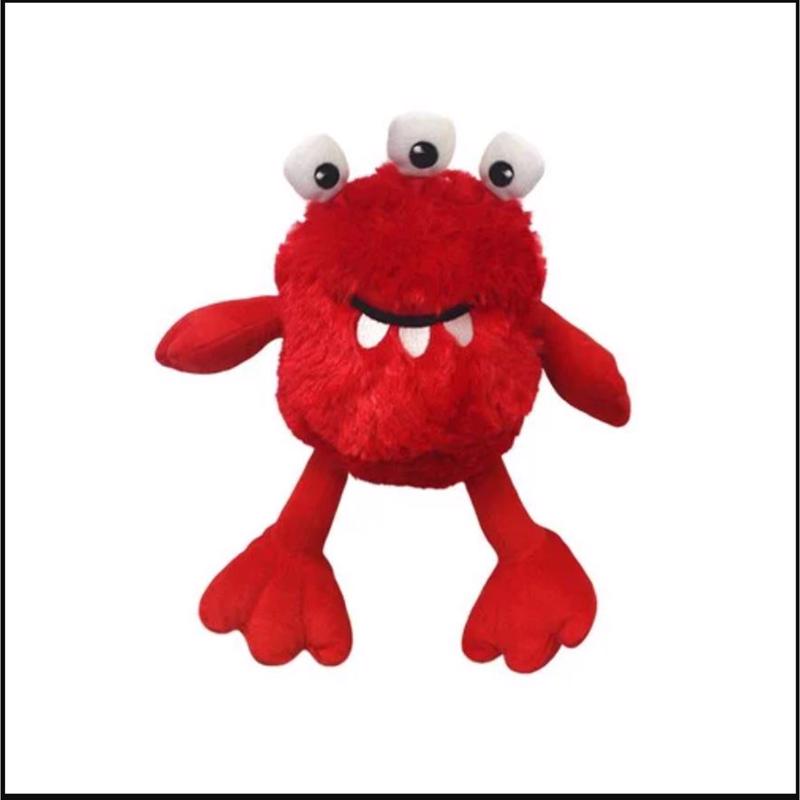 Multipet Assorted Plush Mini Monsters Dog Toy 5 in. 1 pk