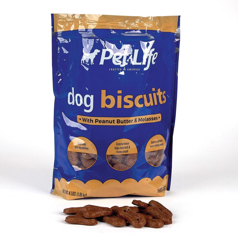 Pet Life Peanut Butter Biscuit For Dogs 4 bag 1 pk