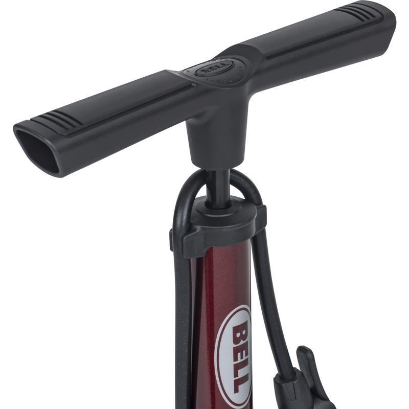 Bell Sports Zephyr 350 Steel Bicycle Floor Pump Maroon